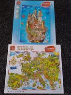 2x Gerold Como 1000 puzzel NIEUW wereldkaart Neuschwanstein, Ophalen of Verzenden, 500 t/m 1500 stukjes, Nieuw, Legpuzzel