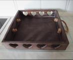 houten dienblad, tray, plateau 28 x 28 cm, Ophalen of Verzenden, Nieuw, Vierkant, Hout
