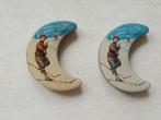 Vintage Läckerli-Huus Skiër Blikken Doosjes Set, Ophalen of Verzenden