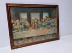 Litho Het laatste avondmaal, Ophalen of Verzenden, Gebruikt, Kaart of Prent, Christendom | Katholiek