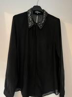 * nieuw * Superstar voille blouse met steentjes 38, Maat 38/40 (M), Zwart, Nieuw, Ophalen of Verzenden