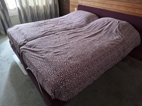 Auping Boxspring elektrisch verstelbaar en verrijdbaar, Huis en Inrichting, Slaapkamer | Boxsprings, Gebruikt, 180 cm, 200 cm
