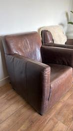 Leren Fauteuils, Ophalen, Gebruikt, 75 tot 100 cm, Leer