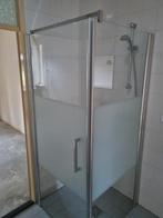 Glazen douchewand met inloopdeur, Doe-het-zelf en Verbouw, Glas en Ramen, Ophalen, 80 tot 120 cm, 160 cm of meer, Zo goed als nieuw