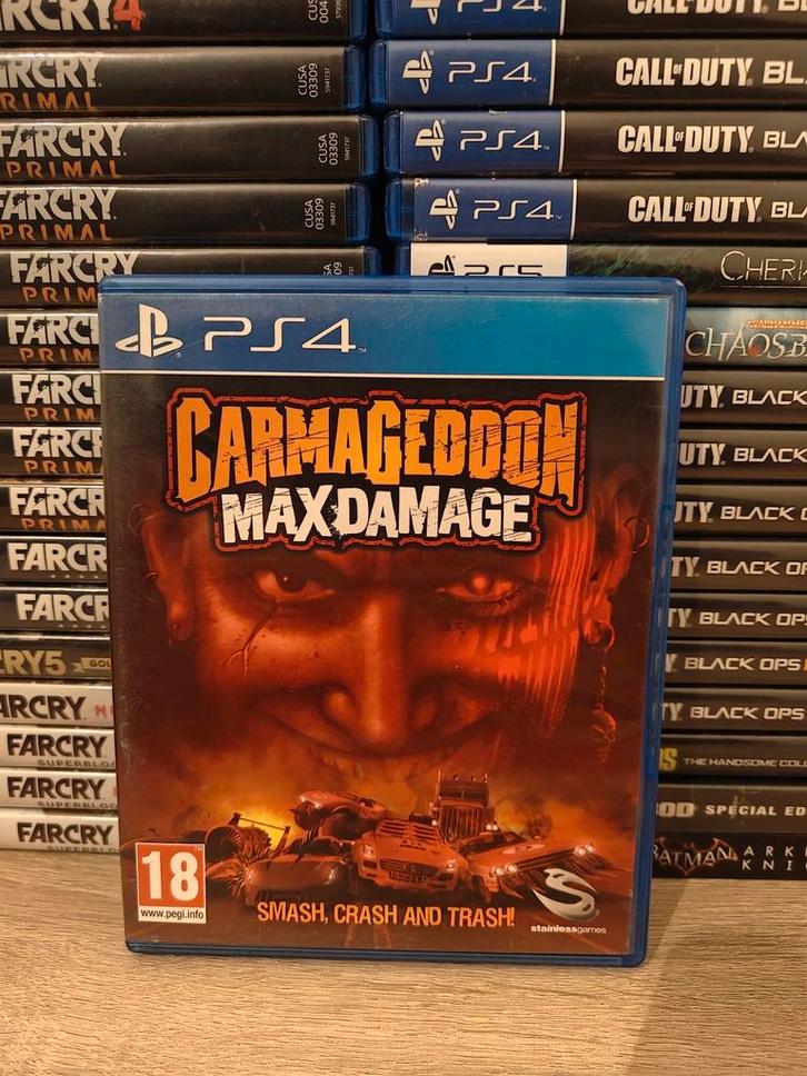 Carmageddon max damage playstation 4, Spelcomputers en Games, Games | Sony PlayStation 4, Zo goed als nieuw, Avontuur en Actie