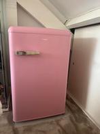 Silvercrest retro roze koelkast, Minder dan 75 liter, Ophalen, Zo goed als nieuw, Met vriesvak