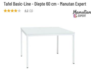 Manutan Nieuw tafel 120x60cm  beschikbaar voor biedingen