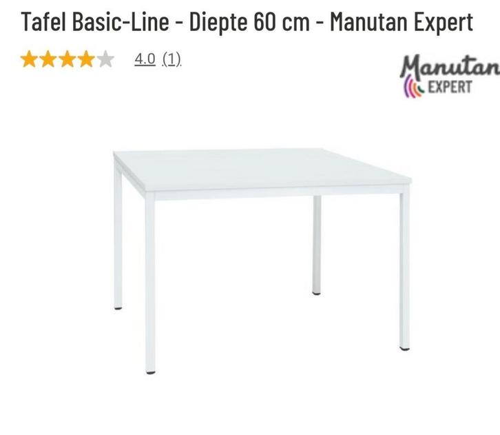 Manutan Nieuw tafel 120x60cm, Huis en Inrichting, Bureaus, Nieuw, Ophalen