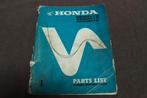 Honda SS50 ZK1 B H F 1972 moped parts list onderdelen boek, Ophalen of Verzenden, Gebruikt