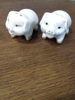 Peper en zout stel in de vorm van witte varkentjes van aarde, Ophalen of Verzenden, 'T Olde Gre-j, Info@toldegrej.nl, Endepoelstraat 20f Didam