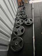 Complete Halterset 178.5kg + Taurus Aerobic Set, Sport en Fitness, Fitnessmaterialen, Ophalen, Gebruikt, Benen, Halterset