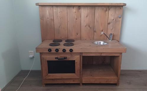 Keukentje steigerhout, Kinderen en Baby's, Speelgoed | Speelkeukens, Gebruikt, Speelkeuken, Hout, Ophalen