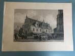 Billmark Lemercier Paris litho : Boucherie Haarlem vleeshal, Ophalen of Verzenden