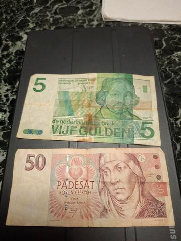 Gulden & Tsjechische Kroon Bankbiljetten beschikbaar voor biedingen