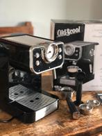 OldScool espressomachine met doos en handleiding z.g.a.n., Witgoed en Apparatuur, 2 tot 4 kopjes, Ophalen of Verzenden, Afneembaar waterreservoir