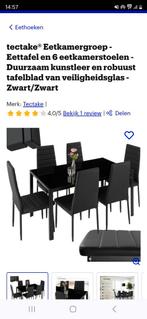 Eettafel met 6 Stoelen, Huis en Inrichting, Ophalen of Verzenden, Gebruikt, Modern, 6 tot 8 stoelen