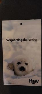Simpele verjaardagskalender zeehondje nieuw, Ophalen of Verzenden, Maandkalender, Nieuw
