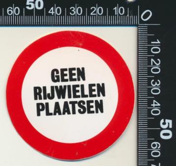 Sticker: Geen rijwielen plaatsen beschikbaar voor biedingen