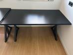 IKEA bureau Idåsen - zwart/donkergrijs 160x80, Huis en Inrichting, Ophalen, Zo goed als nieuw