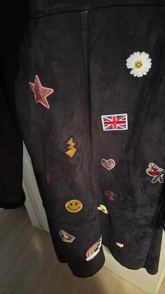 Jas lammy voat lang. Zwart, Ophalen of Verzenden, Zo goed als nieuw, Maat 38/40 (M), Zwart