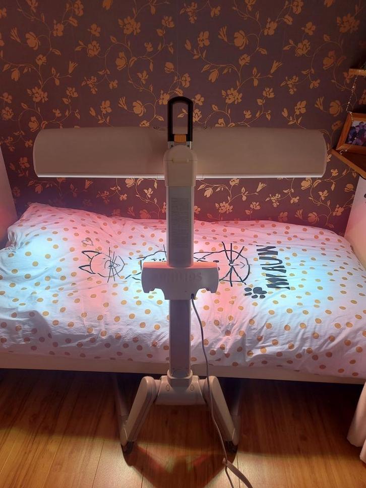 Mooie zonnehemel inklapbaar., Witgoed en Apparatuur, Zonnebanken en Gezichtsbruiners, Gebruikt, Zonnebank enkelzijdig, Minder dan 10 lampen