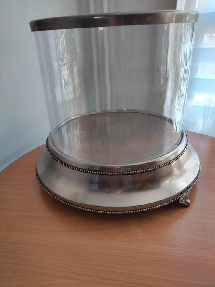 ZGAN Groot windlicht van Rofra, Huis en Inrichting, Woonaccessoires | Kandelaars en Kaarsen, Zo goed als nieuw, Metaal, Ophalen