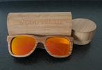 Wood Trend zonnebril, Ophalen of Verzenden, Zonnebril, Zo goed als nieuw, Geel