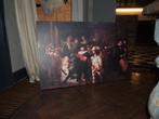 Grote Nachtwacht op Canvas, Ophalen, Gebruikt, Schilderij, 100 tot 125 cm