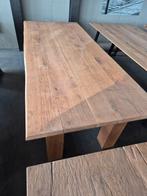 Buiten tafels  eiken aanbieding, Ophalen, Zo goed als nieuw, Rechthoekig, Hout