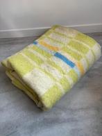 Vintage Leidsche Deken wollen deken 150x200 groen geruit, Ophalen of Verzenden, Gebruikt