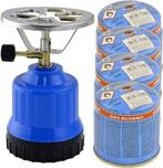 Draagbare kooktoestel met 4 gasflessen ⚠️NOODPAKKET, Caravans en Kamperen, Ophalen, Nieuw