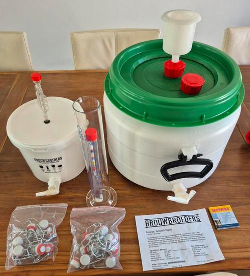 Zeer complete bier- cider- en wijnbrouwset, Hobby en Vrije tijd, Overige Hobby en Vrije tijd, Zo goed als nieuw, Ophalen
