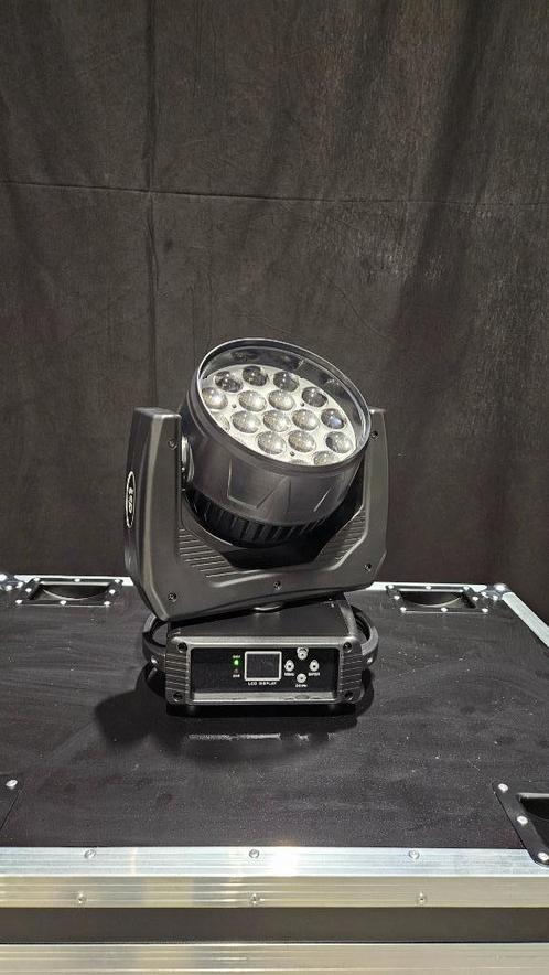 19x15 Watt Zoom Movingheads met Flightcase – Nieuw, Muziek en Instrumenten, Licht en Laser, Nieuw, Licht, Geluidgestuurd, Kleur
