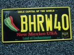 Kentekenplaat licenseplate New Mexico Peppers Chile Capital, Verzenden, Gebruikt, Auto's