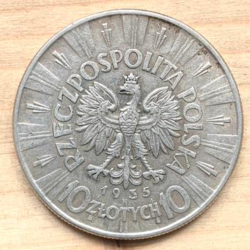 Polen 10 Zlotych 1935 Pilsudski zilver beschikbaar voor biedingen
