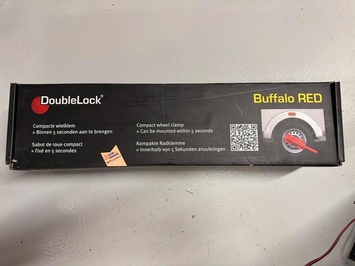 Wielklem DoubleLock - Buffalo RED, Auto diversen, Anti-diefstal, Nieuw, Ophalen of Verzenden