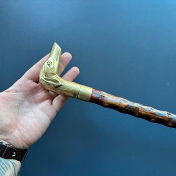 Antieke Wandelstok met Hondenkop beschikbaar voor biedingen