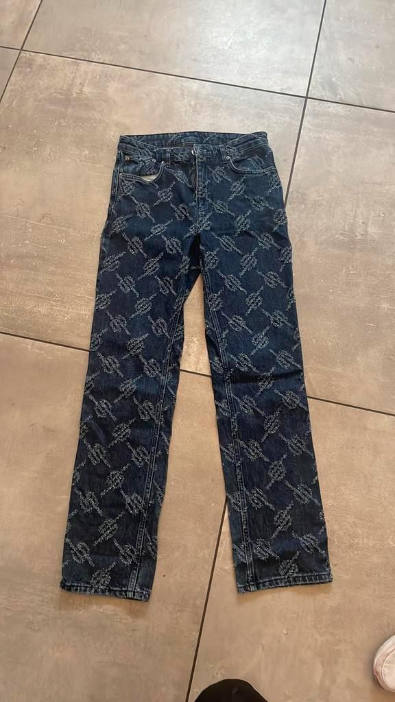 Daily paper mt xs, Kleding | Dames, Broeken en Pantalons, Zo goed als nieuw, Maat 34 (XS) of kleiner, Blauw, Lang, Ophalen of Verzenden