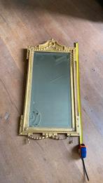 Antieke goud vergulde spiegel, Ophalen, Ovaal, Minder dan 50 cm