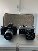 Vintage film camera's, Canon en Nikon. - alles in 1 koop!, Ophalen of Verzenden, Zo goed als nieuw, Spiegelreflex, Canon