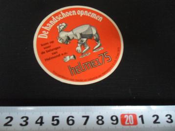 sticker helmex 75 de handschoen opnemen helmond beschikbaar voor biedingen