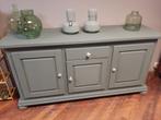Eikenhouten dressoir Dusty Olive / Olijfgroen 180 cm, Ophalen, 150 tot 200 cm, Eikenhout, 25 tot 50 cm