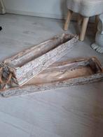 2  Bloembakken, Tuin en Terras, Minder dan 30 cm, Ophalen of Verzenden, Zo goed als nieuw, Rechthoekig