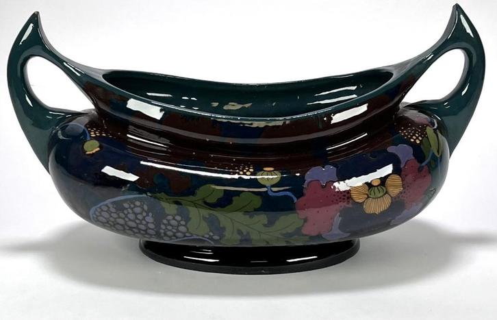 1036. Art Nouveau jardinière, Plateelbakkerij Ivora Gouda, Antiek en Kunst, Antiek | Keramiek en Aardewerk, Ophalen of Verzenden