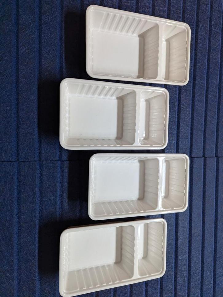 4x hard plastic patatbakje - patat of chips uit harde bak, Huis en Inrichting, Keuken | Keukenbenodigdheden, Zo goed als nieuw