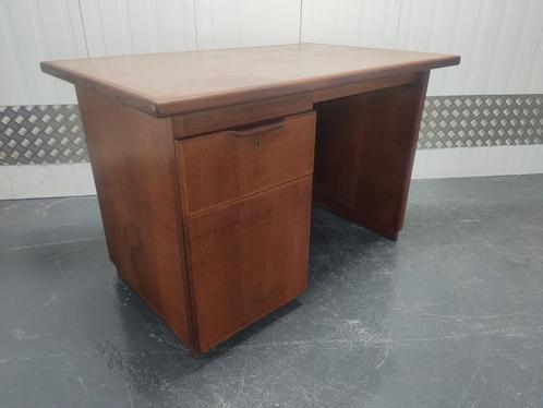 vintage industrieel klein houten bureau bureautje, Huis en Inrichting, Bureaus, Gebruikt, Bureau, Ophalen