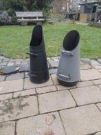 2 Brocante Kolenkitten, Gebruikt, Grijs, Ophalen of Verzenden, Metaal