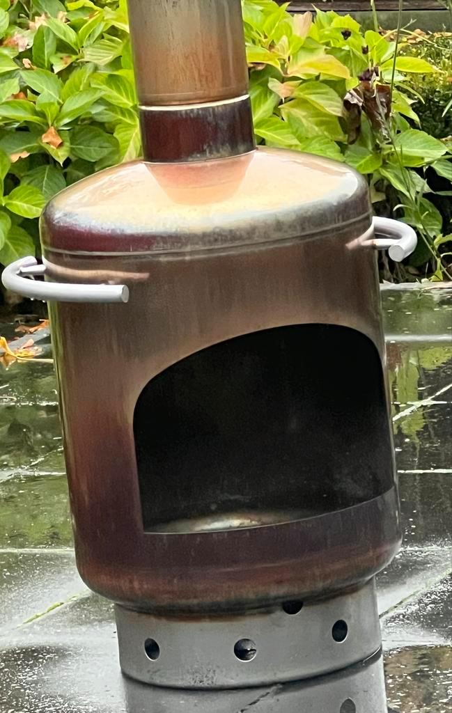 RVS Buitenkachel - Sfeervolle Tuinverwarming, Tuin en Terras, Tuinhaarden, Gebruikt, Ophalen