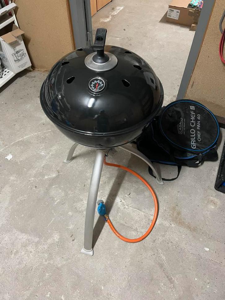 Cadac Grillo Chef 40 Combo Skottelbraai Gasbarbecue, Tuin en Terras, Houtskoolbarbecues, Gebruikt, Met accessoires, Ophalen of Verzenden