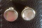 Vintage oorbellen clips parelmoer made in Mexico, Ophalen of Verzenden, Gebruikt, Overige materialen